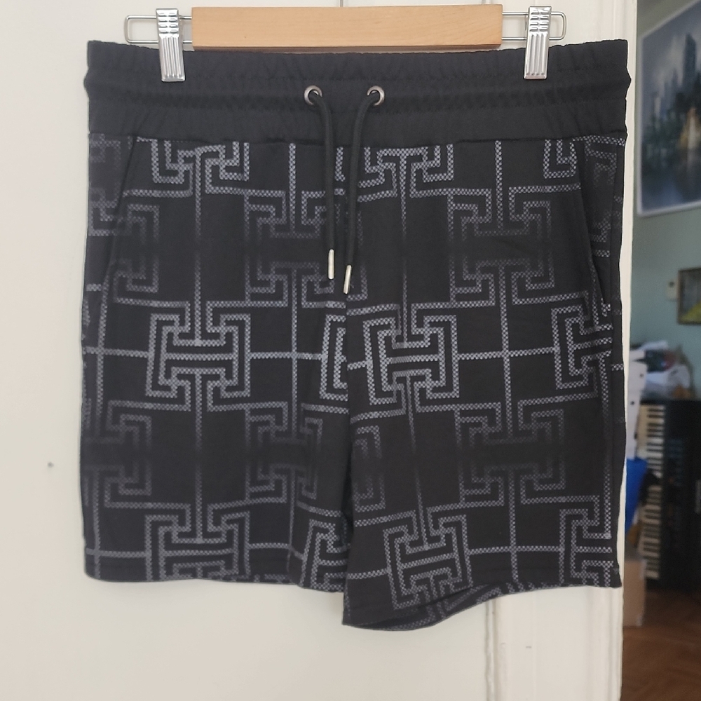 Galaxy By Harvic Black Shorts with Red Accent